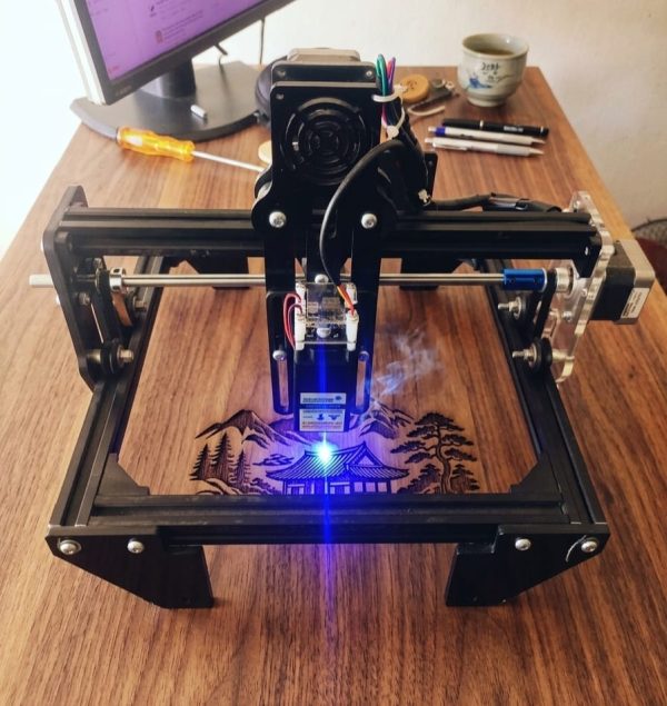 SteelEtch 20W Mini Portable Laser Engraving Machine (300×300mm)