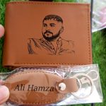 Men's Engraved Wallet & Keychain Gift Set – Personalized Leather Wallet for Men