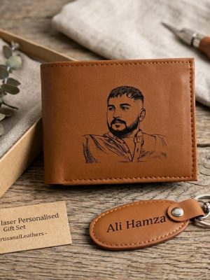 Men's Wallet Customized Engraved | Personalized Leather Wallet Gift for Men